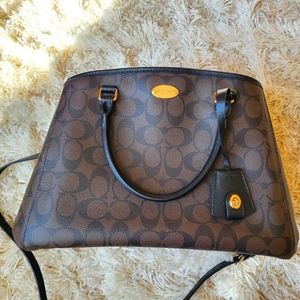 Brand New Coach Margo Signature Satchel Carryall Purse